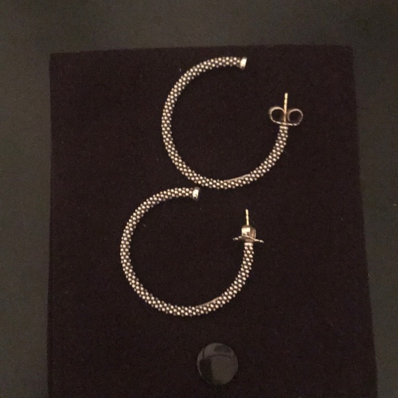 Lagos Signature Caviar Hoop Earrings - Picture 1 of 2